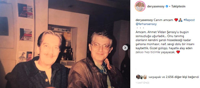 Ferhan Şensoy'un kardeşi Ahmet Vildan Şensoy hayatını kaybetti